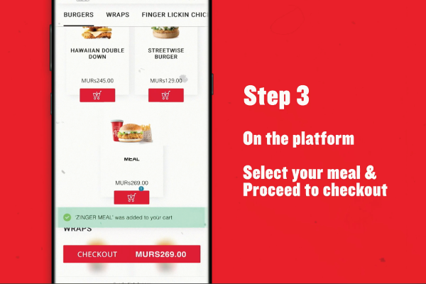 kfc click & collect - tuto